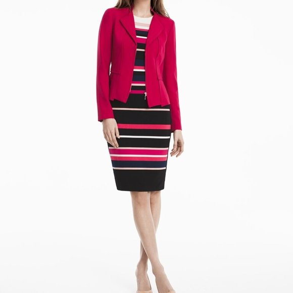 WHBM Stripe Sheath Dress - Picture 2 of 10